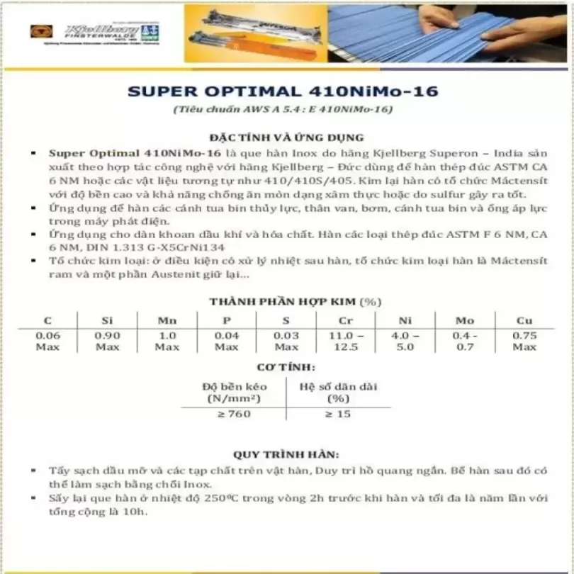 SUPER OPTIMAL 410NiMo